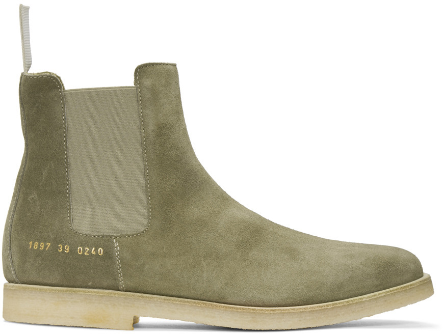 common projects taupe suede