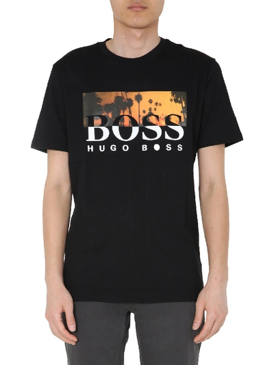 Hugo Boss "summer" T-shirt In Black | ModeSens