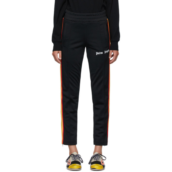 Palm Angels Jersey Track Pants In Black/multi | ModeSens