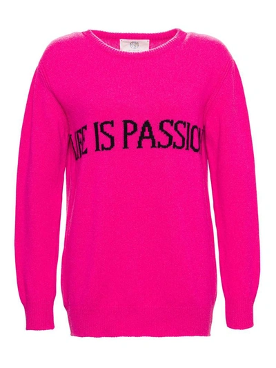 Alberta Ferretti Life Is Passion Sweater In Pink