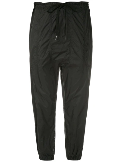 Osklen Drop-crotch Track Trousers In Black