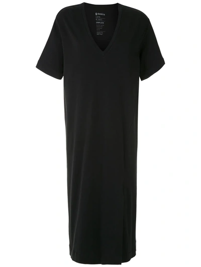 Osklen V-neck T-shirt Dress In Black