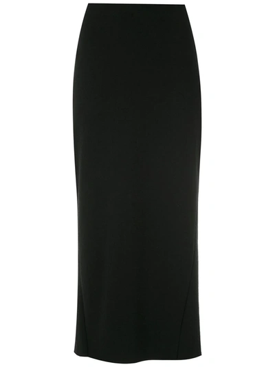 Osklen Straight Midi Skirt In Black