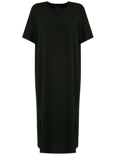 Osklen Side Slit T-shirt Dress In Black