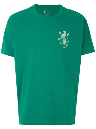 Osklen Lion-print Slim-fit T-shirt In Green
