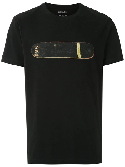 Osklen Skate Print T-shirt In Black