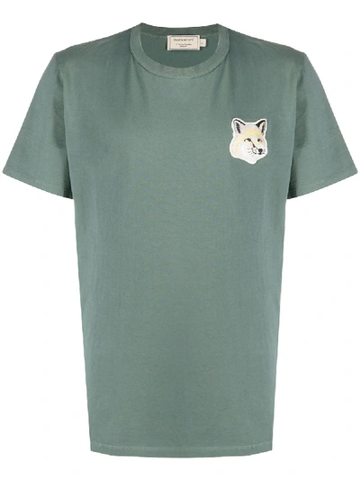 Maison Kitsuné Maison Kitsune Green Pastel Fox Head Patch T-shirt