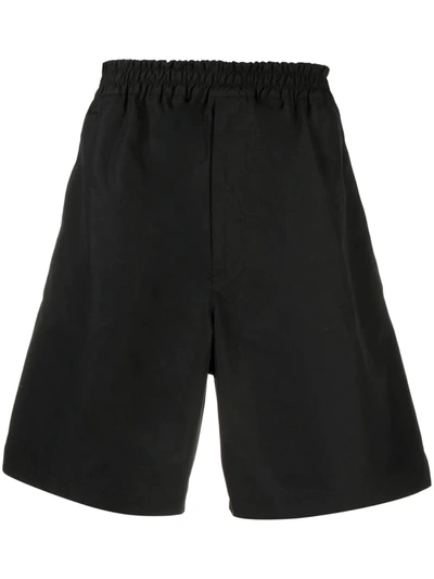 Bottega Veneta Black Technical Canvas Shorts