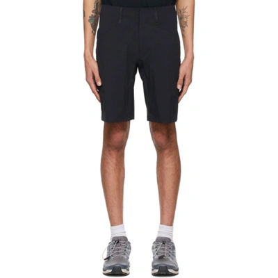 Veilance Secant Comp Water Resistant Stretch Nylon Shorts In Black