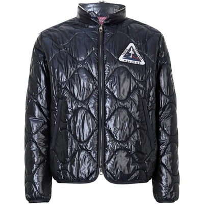 Louis Vuitton Quilted Patch Blouson With Packable Hood In Navy