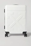 Off-white Arrow 21-inch Hard Side Trolley Wheeled Suitcase In White
