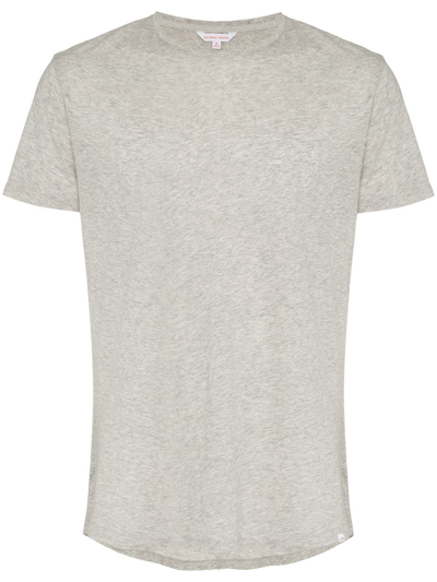 Orlebar Brown Tommy Crewneck Short-sleeve T-shirt, Gray In Grey