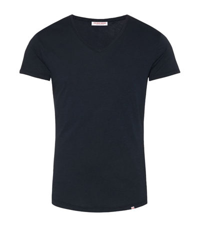 Orlebar Brown Ob-v Slim-fit Cotton-jersey T-shirt In Navy