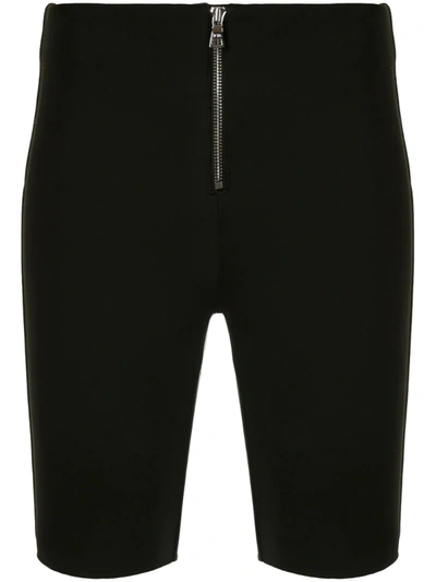 Rta Fitted High-waist Shorts In Black