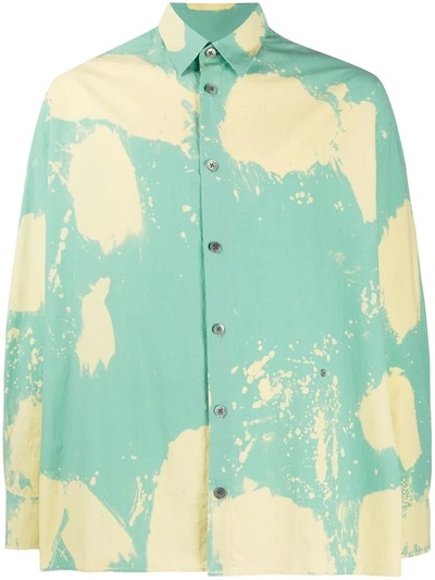 Etudes Studio Illusion Bleached Shirt In Green