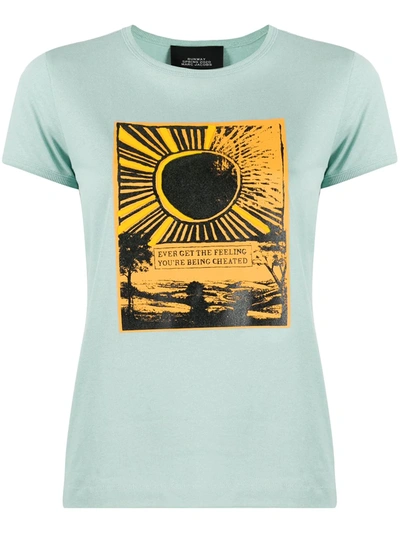 Marc Jacobs Sunrise Print T-shirt In Blue