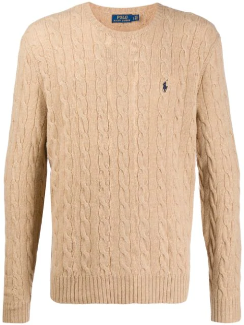 cotton cable knit sweater