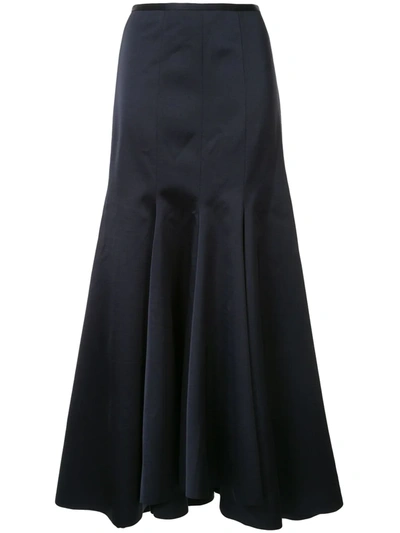 Acler Jervois A-line Maxi Skirt In Blue