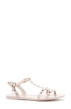 Valentino Garavani Rockstud T-strap Sandal In Water Rose