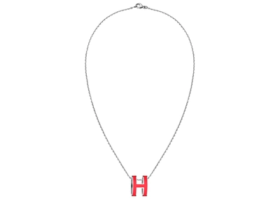 Pre-owned Hermes  Pendant Pop H Coral Red