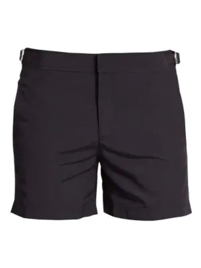 Orlebar Brown Setter Solid Short Swim Trunks In Rescue Red