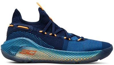 Pre-owned Under Armour Curry 6 Underrated (gs) In Academy/mango-team Orange