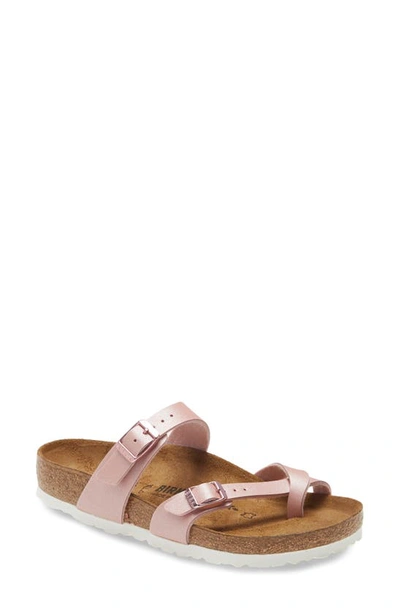 Birkenstock Mayari Birko-flor Sandal In Icy Metallic Old Rose