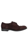 Hundred 100 Lace-up Shoes In Dark Brown
