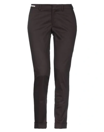 Berwich Casual Pants In Dark Brown