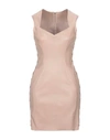 Aphero Short Dress In Light Brown