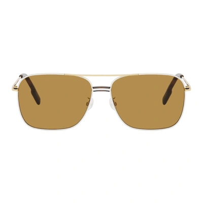 Kenzo 65mm Endura Aviator Sunglasses In Shiny Endura Gold
