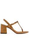 L'autre Chose Sandalen Mit Blockabsatz In Brown