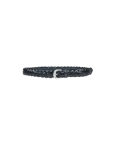 Andrea D'amico Leather Belt In Black