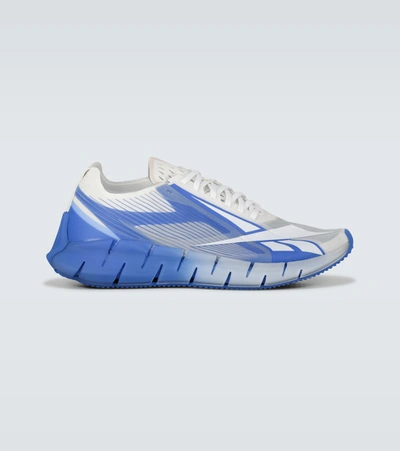 Reebok + Cottweiler Zig 3d Storm Rubber And Mesh Sneakers In Blue