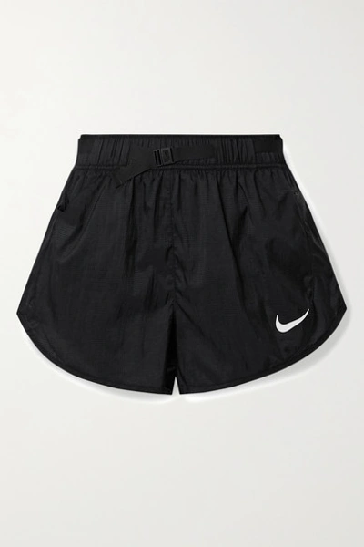 Nike Icon Clash Belted Ripstop Shorts In Black