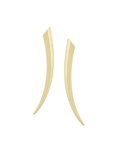 Shaun Leane 18kt Yellow Gold Sabre Earrings In Metallic