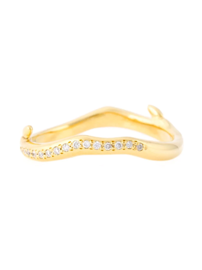 Shaun Leane Cherry Branch Diamond Ring In Metallic