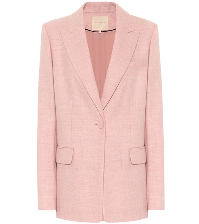Roksanda Antalya Single-breasted Wool-blend Blazer In Pastel Pink