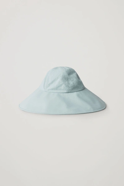 Cos Hat With Wide Brim In Turquoise