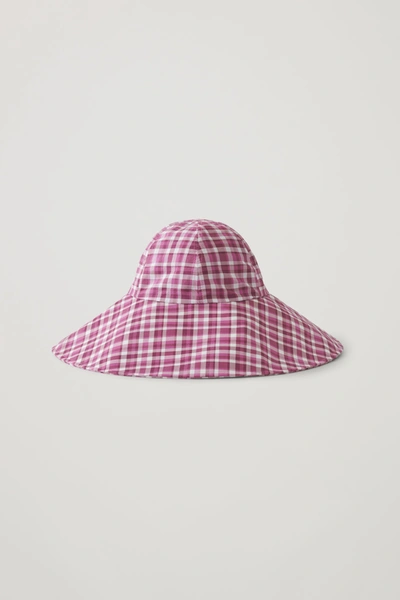 Cos Hat With Wide Brim In Pink