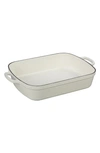 Le Creuset Signature 3 Quart Enameled Cast Iron Roaster In White