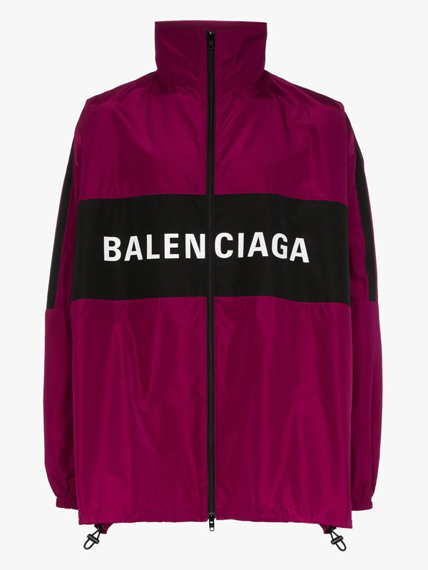 balenciaga track jacket red