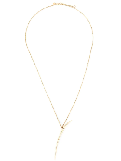 Shaun Leane Long Quill Necklace In Metallic