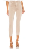 L Agence Margot High-rise Skinny Ankle Jeans In Biscuit