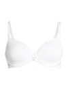 Chantelle Festivite Lace Plunge Contour Bra In White