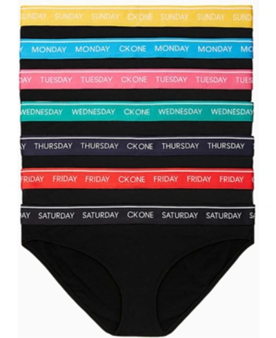 Calvin Klein Ck One Days Of The Week 7pk Bikini Underwear Qf5938 In Black |  ModeSens