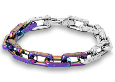 Pre-owned Louis Vuitton  Chain Bracelet Monogram Rainbow