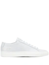 Common Projects 'original Achilles' Low Top Lace Up Leather Sneakers In Blue