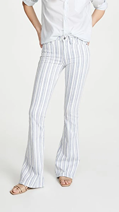 Frame Le High Flare Surfer Stripe High Waist Jeans In Multi