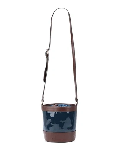 Manila Grace Handbags In Dark Blue